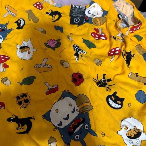 Retired! Studio Ghibli Totoro Ava Cami - Stretch Challis Yellow - Picture 7 of 9